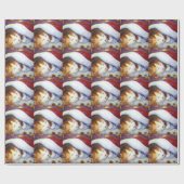 クリスマスの子猫 ラッピングペーパー (フラット)