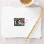 クリスマスの子猫 ラベル (インサイチュ)