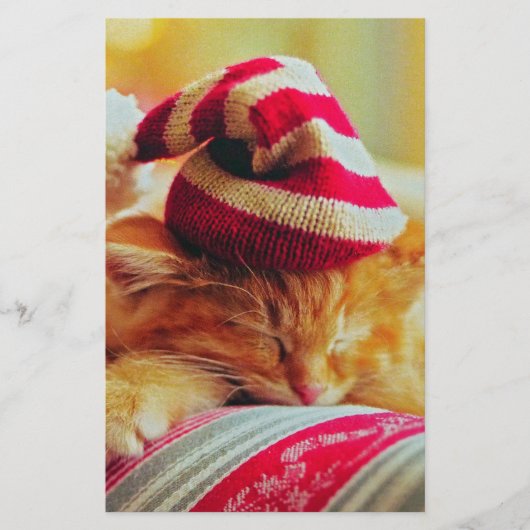 クリスマスの子猫 便箋 (正面)