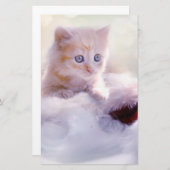 クリスマスの子猫 便箋 (正面/裏面)