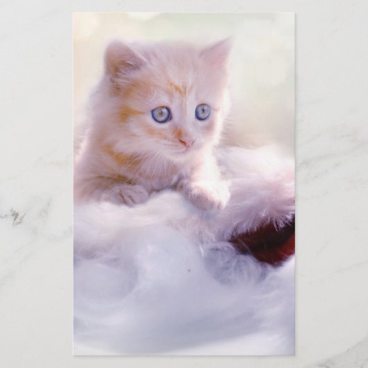 クリスマスの子猫 便箋 (正面)