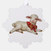 クリスマスの子羊 オーナメントカード (裏面)