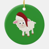 クリスマスの子羊 セラミックオーナメント (裏面)
