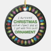 クリスマスの存続 セラミックオーナメント (裏面)