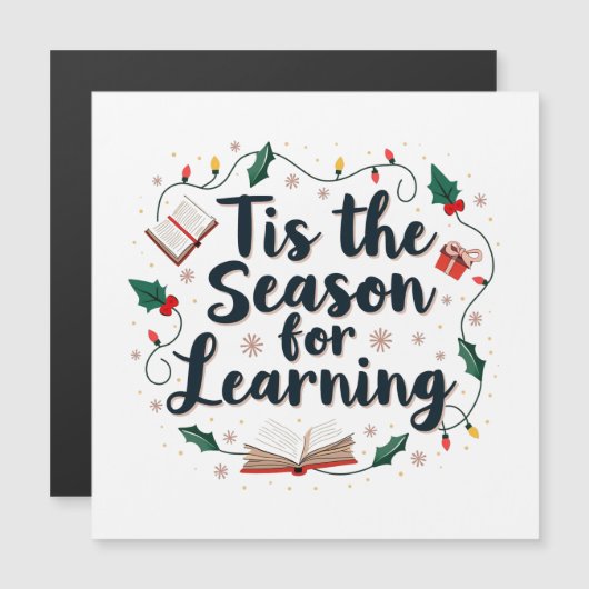 クリスマスの季節がやってきた!学習するクリスマスの先生 (正面/裏面)