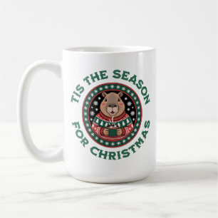 クリスマスの季節となりました – かわいいカピバラ コーヒーマグカップ