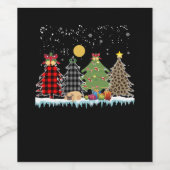 クリスマスの季節に眠るプグ ワインラベル (シングルラベル)