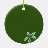 クリスマスの季節の挨拶親愛 セラミックオーナメント (裏面)