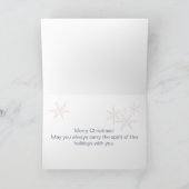 クリスマスの季節の挨拶 シーズンカード (内部)