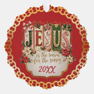 クリスマスの季節の理由はイエス様 オーナメントカード