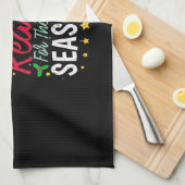 クリスマスの季節はイエスがおもしろい原因 キッチンタオル (四つ折り)