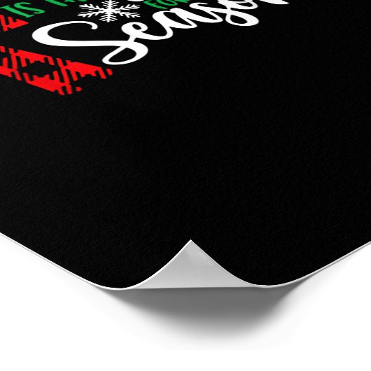 クリスマスの季節はイエスがおもしろい原因 ポスター (角)