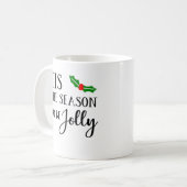 クリスマスの季節はヤドリギの下で コーヒーマグカップ (正面左)