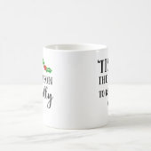 クリスマスの季節はヤドリギの下で コーヒーマグカップ (中央)