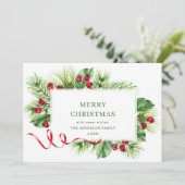 クリスマスの季節到来！ ホリデーシーズン到来を告げる、愛と喜びに満ちたクリスマスグリーティング シーズンカード (スタンド正面)