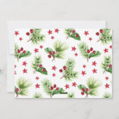 クリスマスの季節到来！ ホーリーベリーのクリスマスグリーティング シーズンカード (裏面)