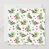 クリスマスの季節到来! ホーリーベリーのクリスマスグリーティング シーズンカード (裏面)