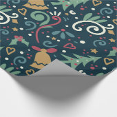 クリスマスの季節感あふれる モダンなラッピングペーパー ラッピングペーパー (角)