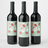 クリスマスの季節 ワインラベル (ボトル)