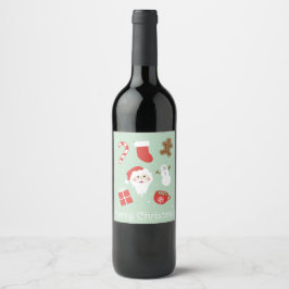 クリスマスの季節 ワインラベル