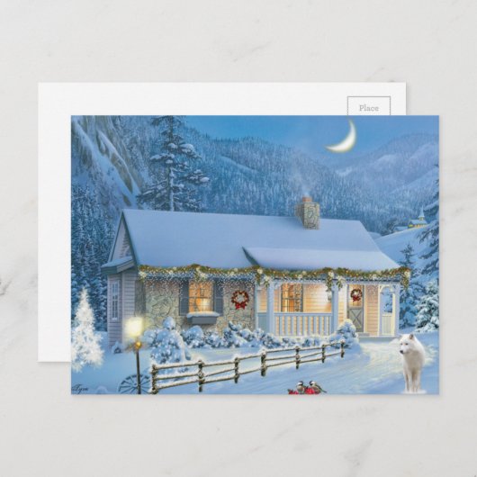 クリスマスの孤独 シーズンポストカード (正面/裏面)