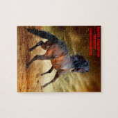 クリスマスの孫娘。 ジグソーパズル (横)