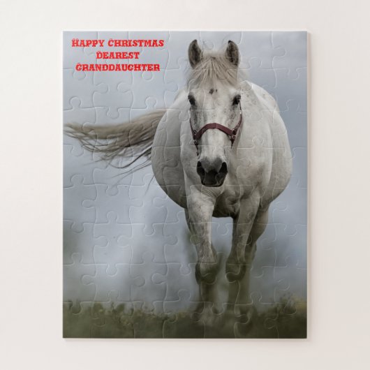 クリスマスの孫娘。 ジグソーパズル (縦)