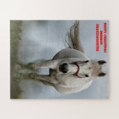 クリスマスの孫娘。 ジグソーパズル (横)