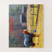 クリスマスの孫娘。 ジグソーパズル (縦)