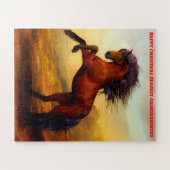 クリスマスの孫娘。 ジグソーパズル (横)