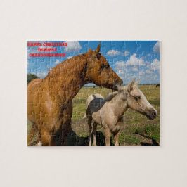 クリスマスの孫娘。 ジグソーパズル