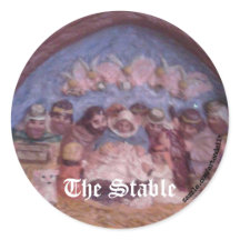 クリスマスの安定ステッカー