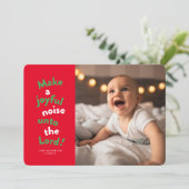 クリスマスの宗教的なおもしろいを喜ばしく鳴らす シーズンカード (スタンド正面)