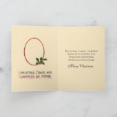 クリスマスの宗教的なイメージ シーズンカード (内部)