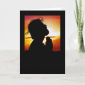 クリスマスの宗教的なカード サンキューカード (正面)