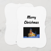 クリスマスの宗教的なグリーティングカード (正面/裏面)