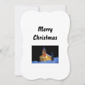 クリスマスの宗教的なグリーティングカード (正面)