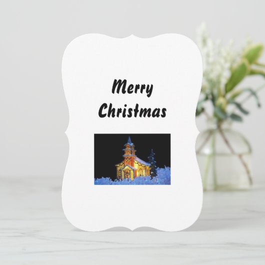 クリスマスの宗教的なグリーティングカード (スタンド正面)