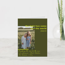 クリスマスの宗教的な写真 折りたたみ ホリデー カード