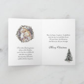 クリスマスの宗教的な絵 Jesus 水彩画 自然 シーズンカード (内部)