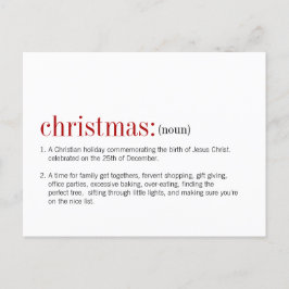 クリスマスの定義 シーズンポストカード