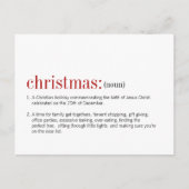 クリスマスの定義 シーズンポストカード (正面)