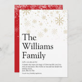 クリスマスの定義 スノーフレーク クリスマス メッセージ (正面/裏面)