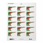 クリスマスの宛名ラベル ラベル (フルシート)