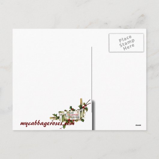 クリスマスの家の郵便はがき シーズンポストカード (裏面)