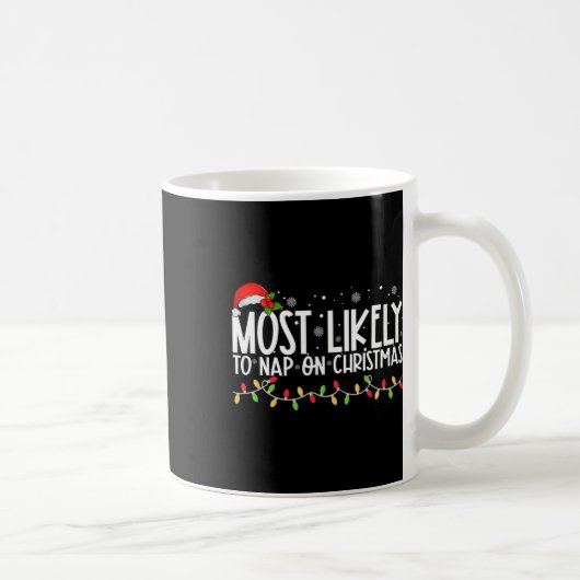 クリスマスの家族で昼寝Aをする可能性がおもしろい最も高い コーヒーマグカップ (右)