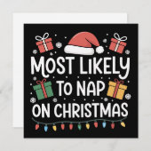 クリスマスの家族で最も昼寝をしそう, シーズンカード (正面/裏面)