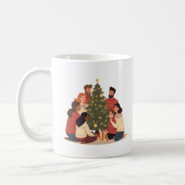 クリスマスの家族と友達のあったかホリデーマグ コーヒーマグカップ