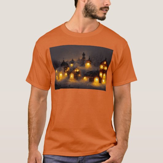 クリスマスの家族と友達 Tシャツ (正面)