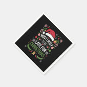 クリスマスの家族に遅れそうなおもしろいい スタンダードカクテルナプキン (角)